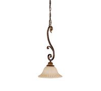 Elstead Lighting Sonoma Valley 1 Light Dome Ceiling Mini Pendant Aged Tortoise S