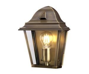 Elstead St James 1 Light Outdoor Wall Lantern Light Solid Brass Ip44, E27