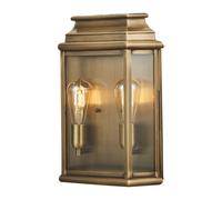 Elstead St Martins 2 Light Large Wall Lantern - Brass Finish Ip44, E27