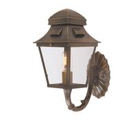 Elstead St Paul 1 Light Outdoor Wall Lantern Light Brass Ip44, E27