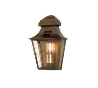 St Paul 1 Light Outdoor Wall Lantern Light Solid Brass IP44 E27 Netlighting Yellow One Size