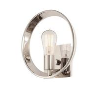 Luminosa Lighting Elstead Theater Row 1 Light Indoor Wall Light Imperial Silver, E27