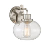 Elstead Trilogy 1 Light Wall Light, Brushed Nickel, E27