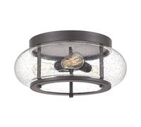 Elstead Trilogy 3 Light Flush Mount, Old Bronze, E27