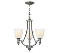 Elstead Truman Multi Arm Chandelier 3 Light Antique Nickel Finish, E27