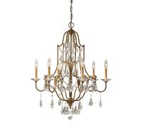 Luminosa Lighting Elstead Valentina 6 Light Chandelier Bronze Finish, E14