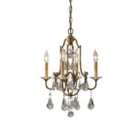 Luminosa Lighting Elstead Valentina Chandelier 4 Light Bronze Finish, E14