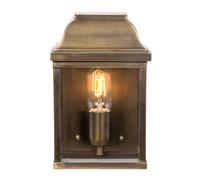 Elstead Lighting Elstead Victoria Single Light Solid Brass Outdoor Wall Lantern in Antique Brass