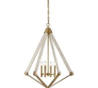 QUOIZEL View Point chandelier with a diamond form, Ø 61 cm