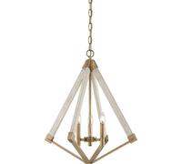 Elstead View Point Chandelier 3 Light Brass Finish, E14