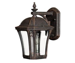 Elstead Wabash 1 Light Small Outdoor Wall Lantern Mocha Ip44, E27