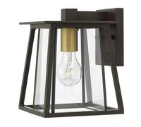 Walker 1 Light Small Outdoor Wall Lantern Bronze IP44 E27 Netlighting Bronze One Size