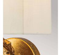 Elstead Wall light Swirl Large with linen shade, gold-coloured foil finish