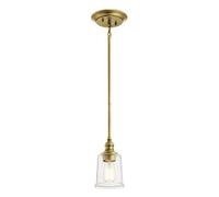 Kichler Waverly Glass Ceiling Pendant Light - Natural Brass