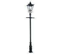 Elstead Wilmslow lamp post black one-bulb height 330 cm