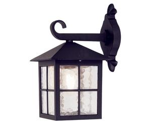 Elstead Winchester 1 Light Outdoor Wall Lantern Light Black Ip43, E27