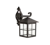 Elstead Winchester BL18 outdoor wall light, with lantern at the bottom, IP43