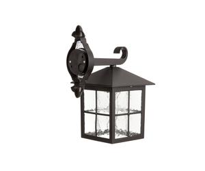 Elstead Winchester BL18 outdoor wall light, with lantern at the bottom, IP43