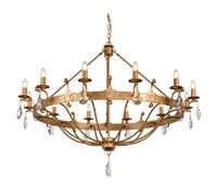 Elstead Windsor 12 Light Chandelier - Gold