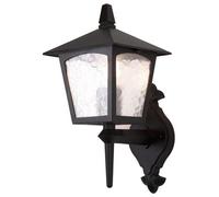 Elstead Lighting York 1 Light Outdoor Wall Lantern Light Black IP43, E27 - BL5-B