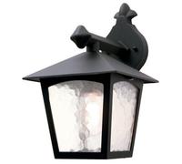 Elstead Lighting York 1 Light Wall Down Lantern - Black, Black