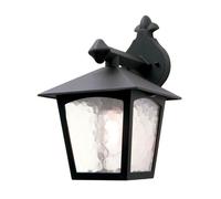 Elstead Lighting Elstead York Single Light Outdoor Hanging Wall Lantern in a Black Finish