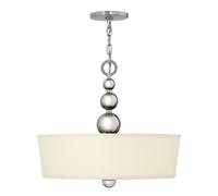 Luminosa Lighting Elstead Zelda 3 Light Ceiling Pendant Polished Nickel, E27