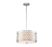 Elstead Ziggy Medium pendant light, Ø 40 cm, silver