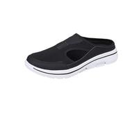 Elsvia Men's Comfort Breathable Support Sports Sandals, Mens Sport Sandals Orthopedic, Breathable Mesh Outdoor Hiking Shoes (Black,6)