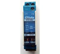 Eltako Relay 12V 8A DIN Rail Manual Operate 18mm Wide R12-200-12V