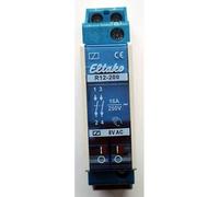 Eltako Relay 8V 8A DIN Rail Manual NO/NC Contacts 22200010
