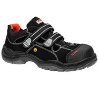 Elten 726661-41 Safety Sandals "Scott Pro" ESD S1P, Size 7.5, Black/Grey