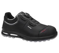 ELTEN Reaction XXT Pro BOA Low ESD S3 Safety Shoes for Men and Women, Leather, Plastic Toe Cap (Lighter than Steel Toecap), Lightweight, Durable, Black, black, 10.5 UK