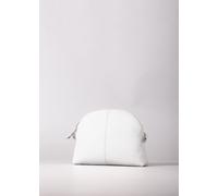 'Elterwater' Curved Leather Cross Body Bag Lakeland Leather White One Size