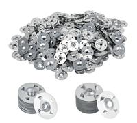elthmpr Easy Fix Washers - 400 Pcs 28mm Galvanised Steel 4-Hole Fixing Washer, Corrosion-Resistant Tile Backer Board Washers for Insulation Boards, Gypsum Boards and Thermoboard Panels