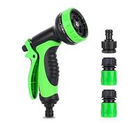 elthmpr Hose Pipe Spray Gun - 10 Modes, ABS Plastic, Green, Globe Valve, Garden Spray Gun