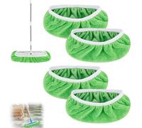 elthmpr Pack of 4 Swiffer Wet Floor Cloths, Reusable Wipes for Swiffer Floor Mops, Dry Floor Cloths for Swiffer Sweeper Mop, for Cleaning Surfaces, Wooden Floors, 25.4 cm