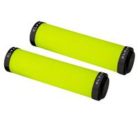 Eltin Silicon Touch Handlebar Grips - Fluor Yellow/Silver