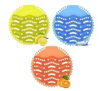 Eltiva 10 Pack Urinal Screen Deodorizer Mats, Long Bristle Anti-Splash & Odour Neutraliser for Bathrooms, urinal blocks Anti-Clogging, Restaurants, Offices, Schools