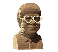 Elton John 3D Cardboard Sculpture 118 Pieces Approx 18cm H