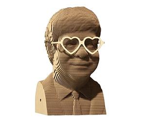 Elton John 3D Cardboard Sculpture 118 Pieces Approx 18cm H
