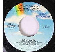Elton John 45 RPM Sorry Seems to be the Hardest Word / Candle in the Wind