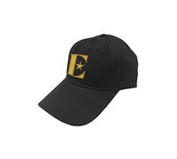 Elton John Baseball Cap Gold E Logo Captain Fantastic Official Black Strapback One Size