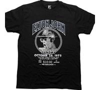 Elton John Diamante In Concert T-Shirt in Black | Size: Medium Elton John Black M