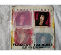 Elton John - JENNIFER RUSH Flames of Paradise 7" 45