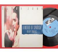 Elton John - John, Elton A Word In Spanish 7" Rocket EJS18 EX/EX 1988 picture sleeve