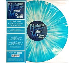 ELTON JOHN LP Madman Across The Water BLUE GREEN SPLATTER VINYL Ltd New Sealed