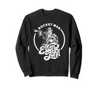 Elton John Official Rocket Man Black And White Sweatshirt