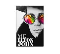 Elton John Rock N Roll Canvas Wall Art Decor Living Room Modern Family Bedroom 08x12inch(20x30cm) Unframe-style