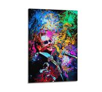 Elton John Rock N RollWall Art Canvas Poster Music Albums And Movies Decorative Painting for Living Bed Room 16x24inch(40x60cm) Frame-style